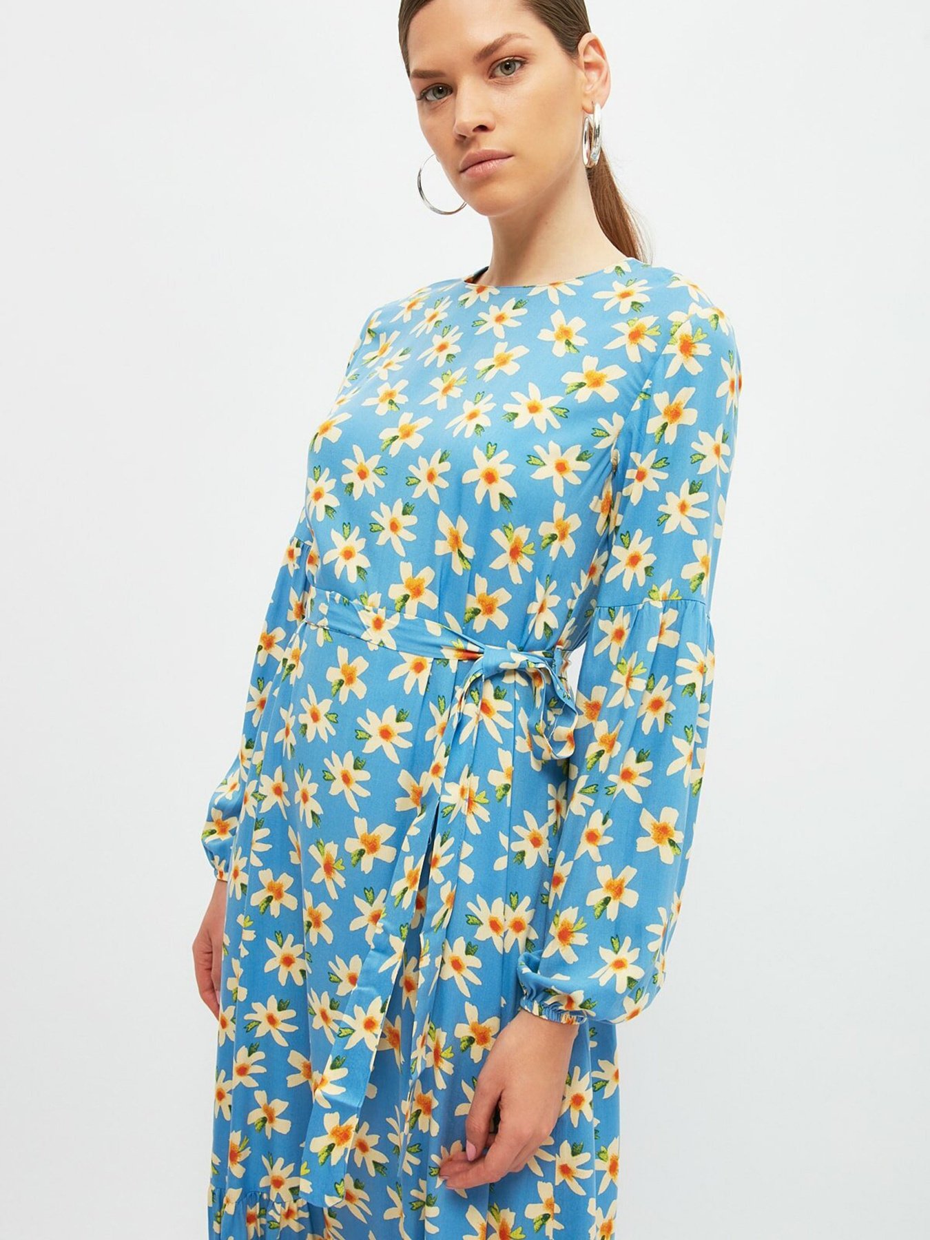 Платье макси Trendyol модель TCTSS21EL4295/Mavi Фото