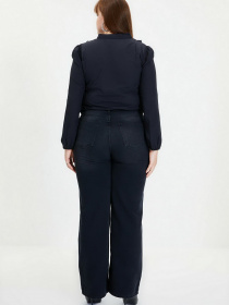 Широкие джинсы Trendyol Wide Leg модель TWOAW22JE0484/Siyah Фото