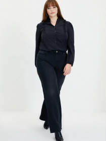 Широкие джинсы Trendyol Wide Leg модель TWOAW22JE0484/Siyah Фото