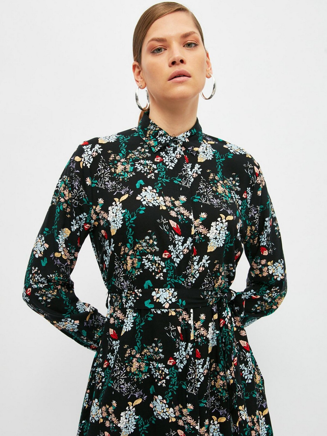 Платье макси Trendyol модель TCTSS21EL4269/Siyah Фото