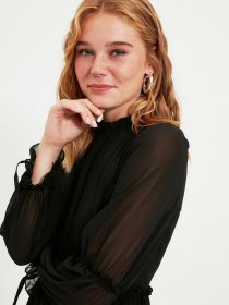 Сукня міні Trendyol модель TWOAW20EL0345/Siyah Фото