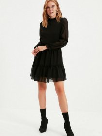 Сукня міні Trendyol модель TWOAW20EL0345/Siyah Фото