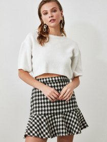 Спідниця міні Trendyol модель TWOAW20ET0429/Cok Renkli Спідниця міні Trendyol модель TWOAW20ET0429/Cok Renkli Фото