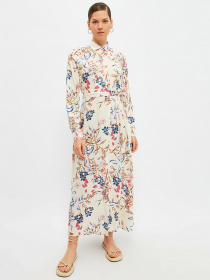 Платье макси Trendyol модель TCTSS21EL4270/Beyaz Фото