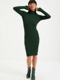 Платье миди Trendyol модель TWOAW20YN0005/Zumrut Yesili Фото