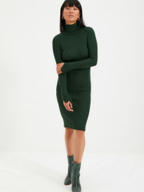 Платье миди Trendyol модель TWOAW20YN0005/Zumrut Yesili Фото