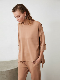 Повседневный костюм Trendyol модель TWOAW21AU0032/Bej Повседневный костюм Trendyol модель TWOAW21AU0032/Bej Фото