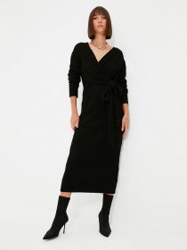 Платье миди Trendyol модель TWOAW21EL0260/Siyah Фото