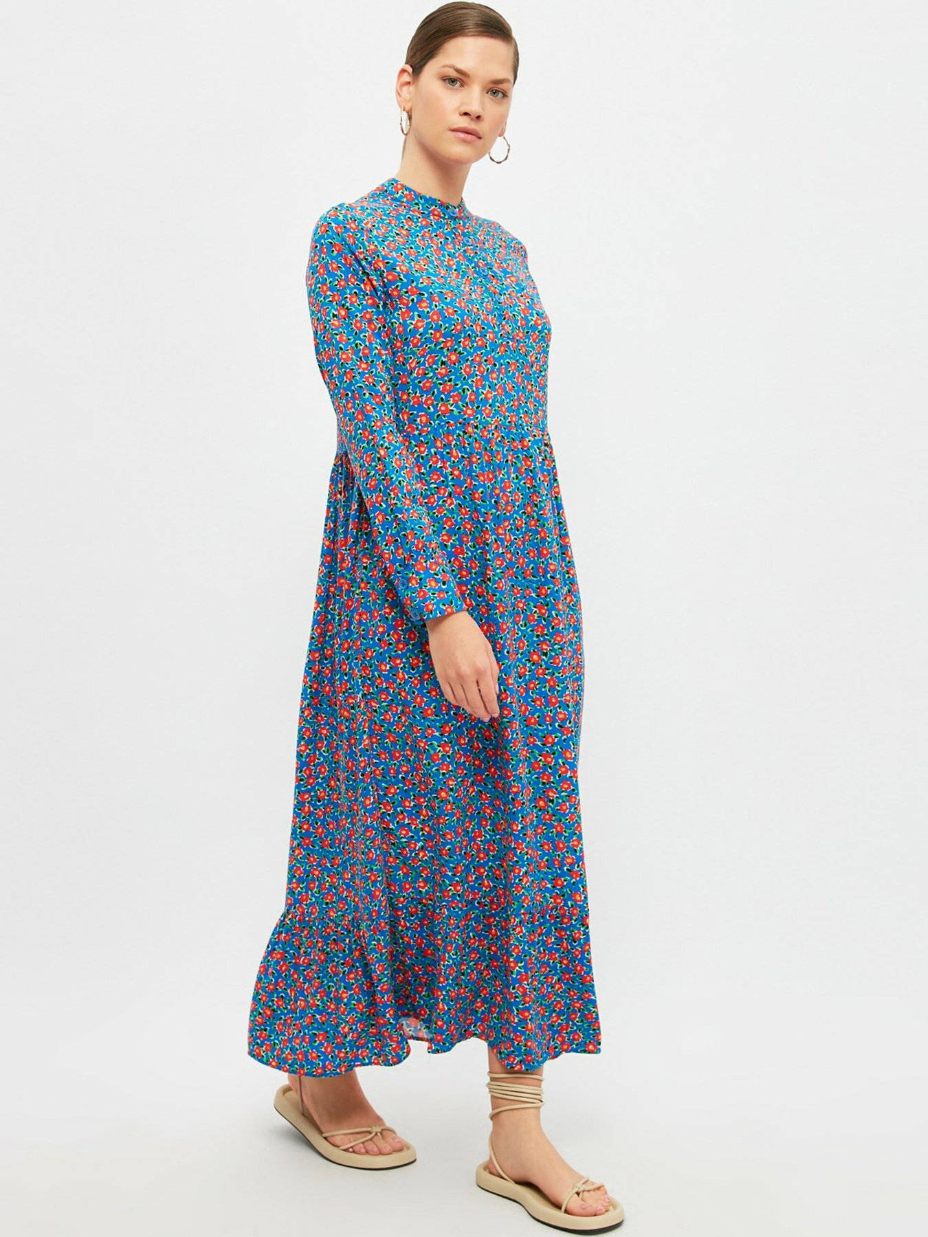 Платье макси Trendyol модель TCTSS21EL4051/Mavi Фото