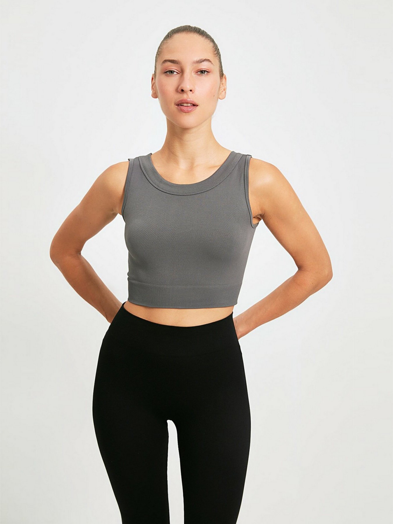 Топ Trendyol модель TWOAW22SS0011/Antrasit Фото