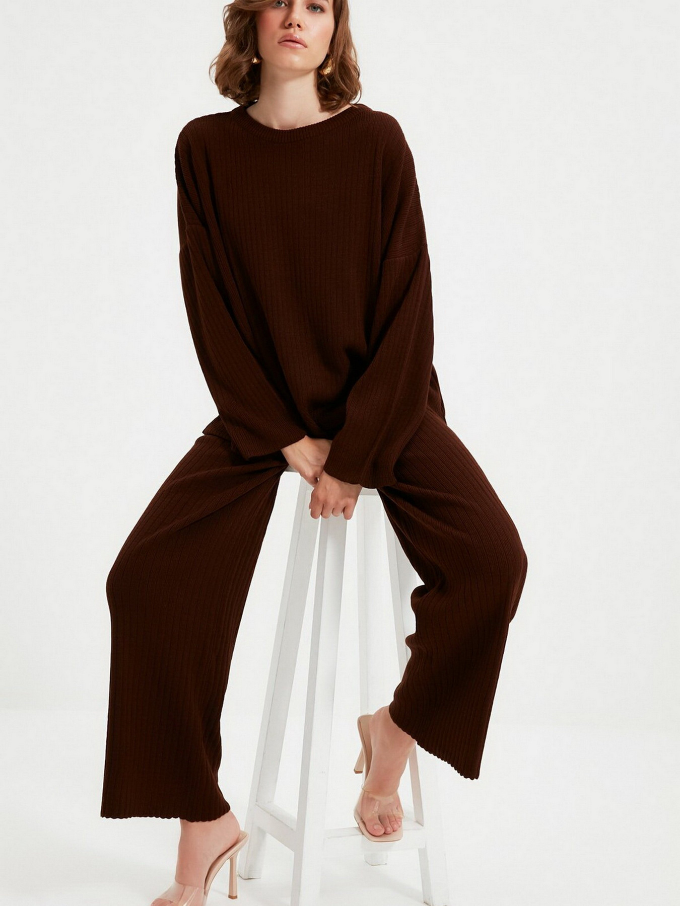 Повседневный костюм Trendyol модель TWOSS20AU0084/Kahverengi Фото