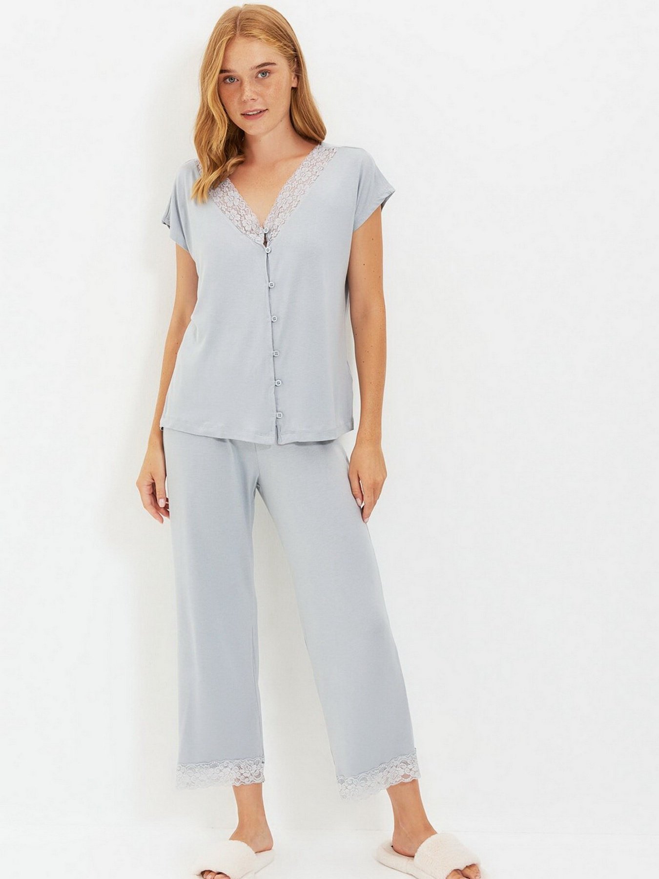 Пижама Trendyol модель THMAW22PT0026/Gri Фото