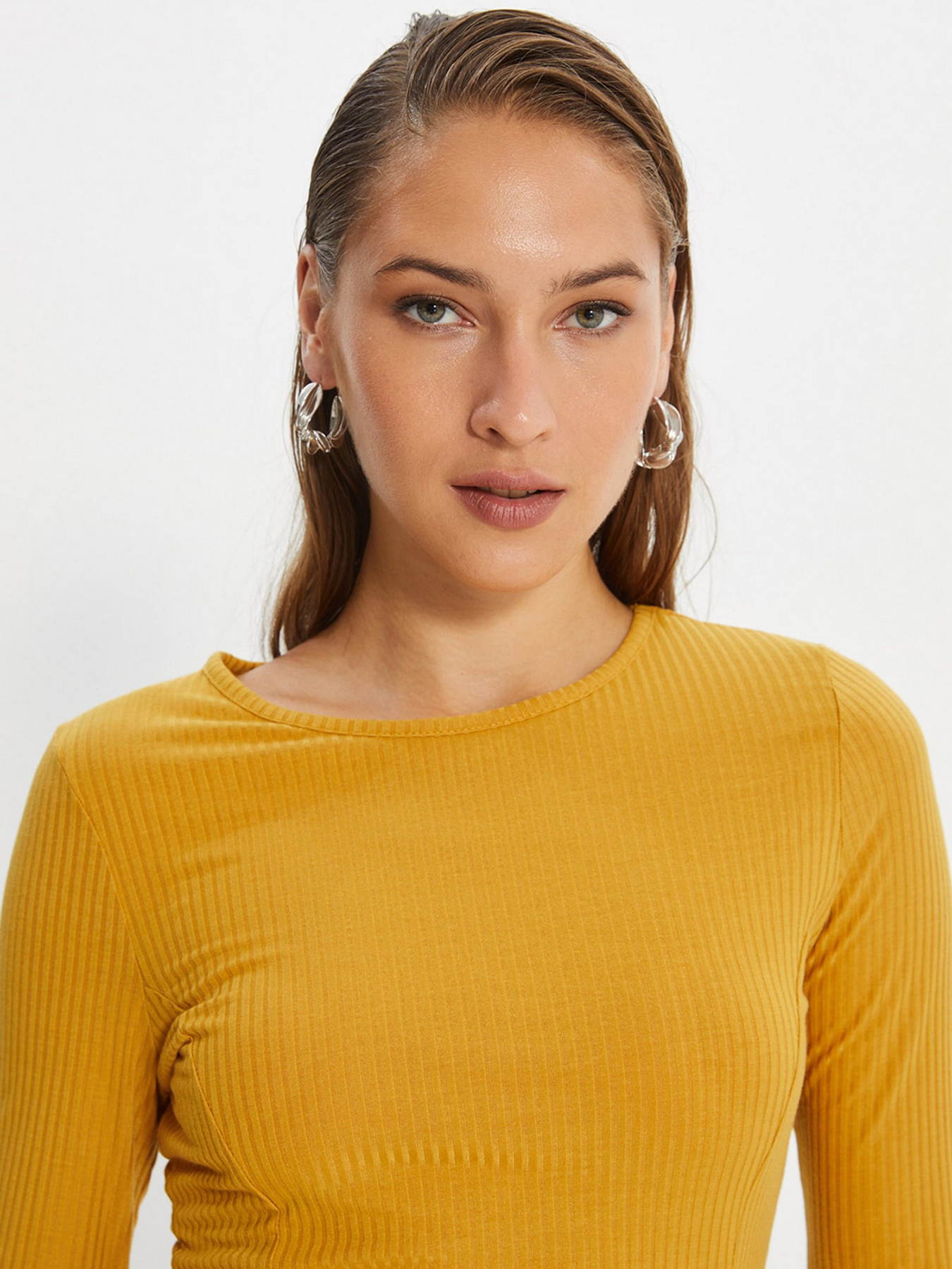 Платье мини Trendyol модель TWOAW22EL0412/Camel Фото