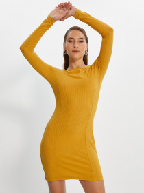 Платье мини Trendyol модель TWOAW22EL0412/Camel Фото