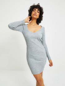 Платье мини Trendyol модель TWOAW22EL0047/Gri Фото