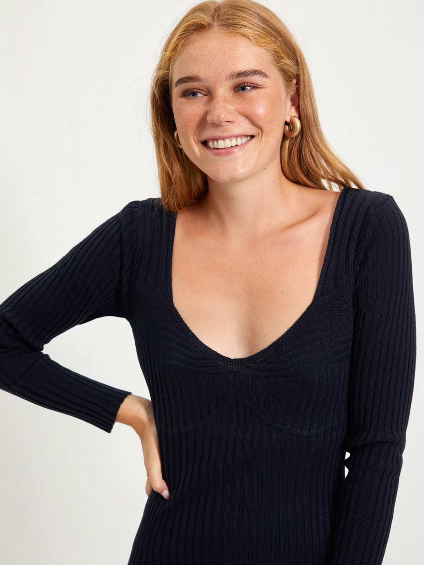 Платье мини Trendyol модель TWOAW22EL0047/Lacivert Фото