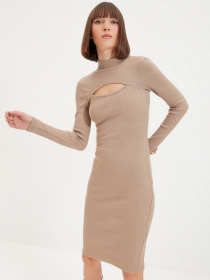 Сукня міді Trendyol модель TWOAW22EL1271/Vizon Фото