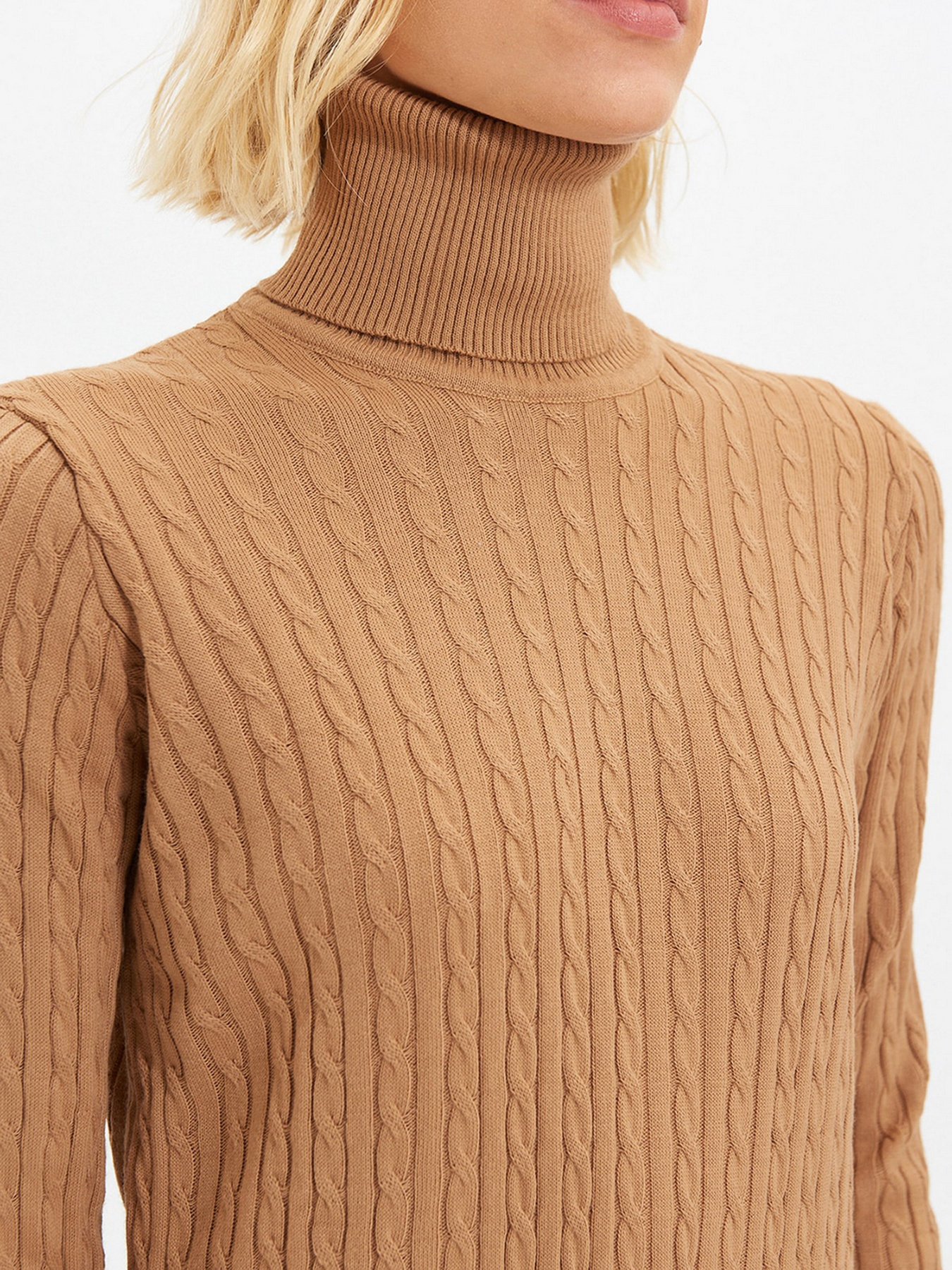 Платье мини Trendyol модель TWOAW22EL0358/Camel Фото