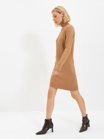 Платье мини Trendyol модель TWOAW22EL0358/Camel Фото