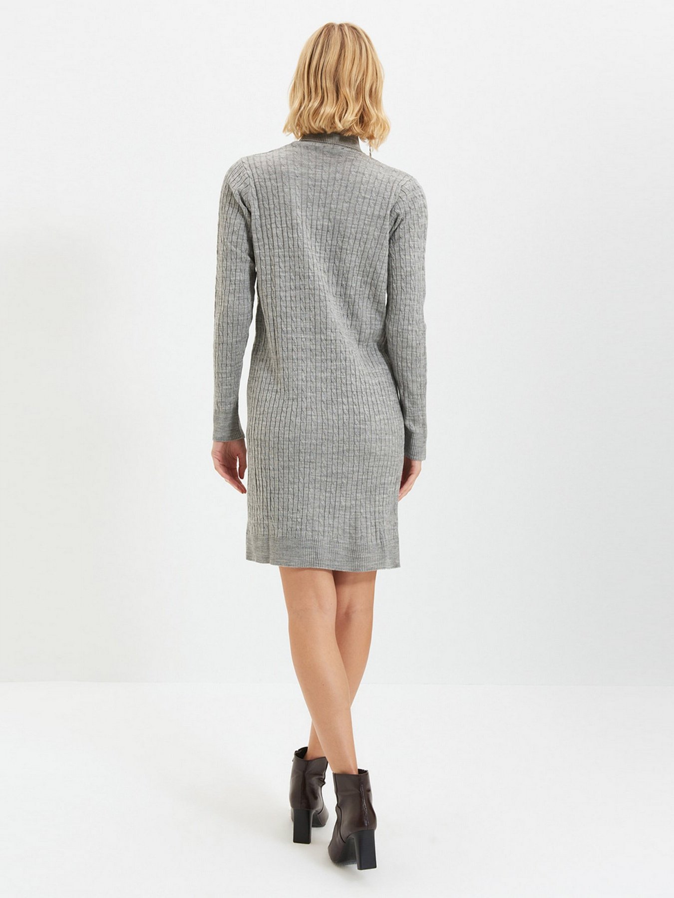 Платье мини Trendyol модель TWOAW22EL0358/Gri Фото