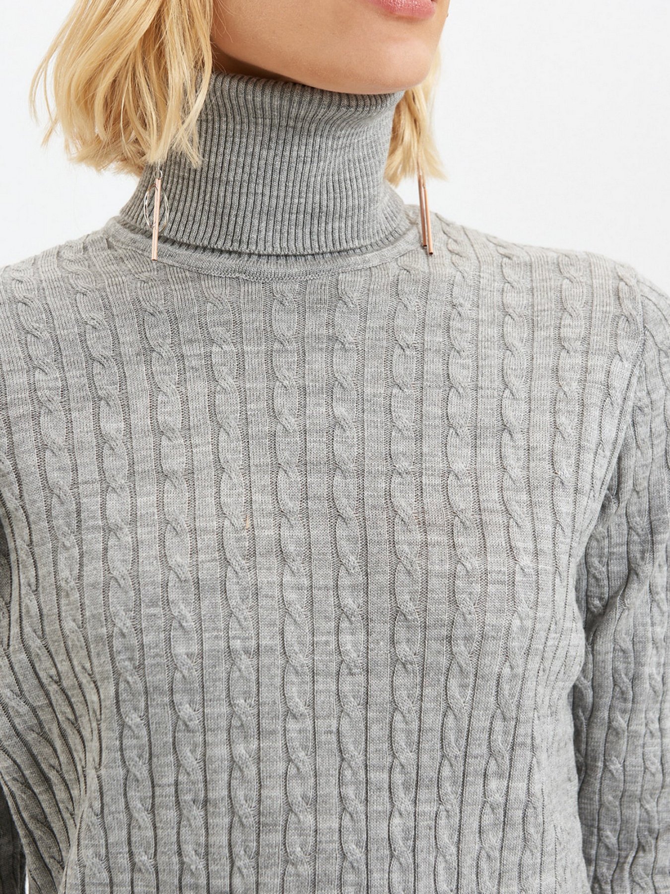 Платье мини Trendyol модель TWOAW22EL0358/Gri Фото