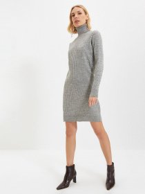 Платье мини Trendyol модель TWOAW22EL0358/Gri Фото