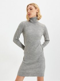 Платье мини Trendyol модель TWOAW22EL0358/Gri Фото