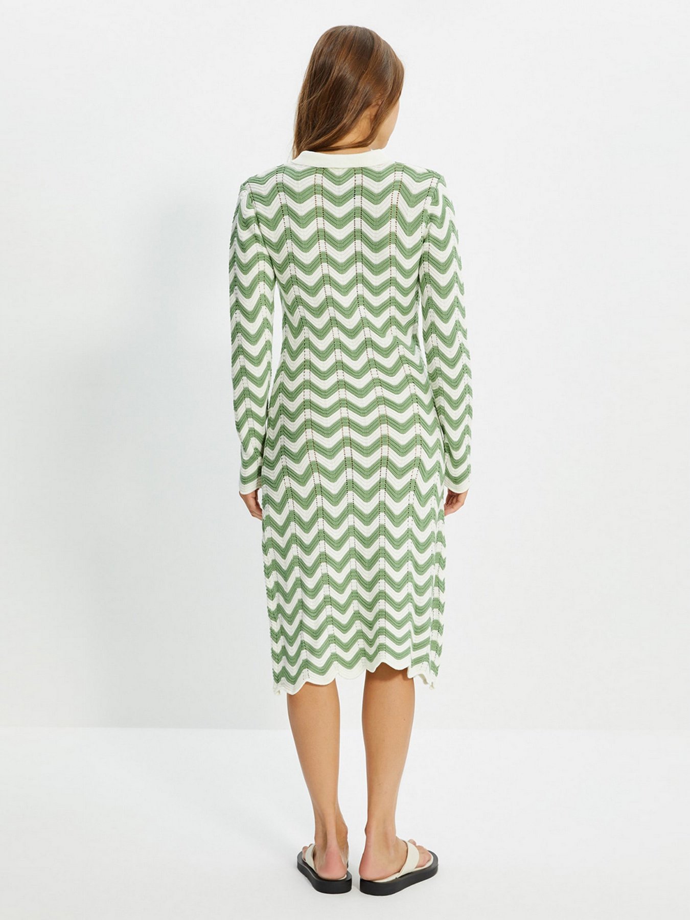 Сукня міді Trendyol модель TWOAW22EL0004/Ekru Фото