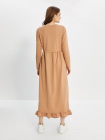 Платье макси Trendyol модель TCTAW22EB0024/Camel Фото