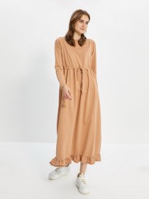 Платье макси Trendyol модель TCTAW22EB0024/Camel Фото