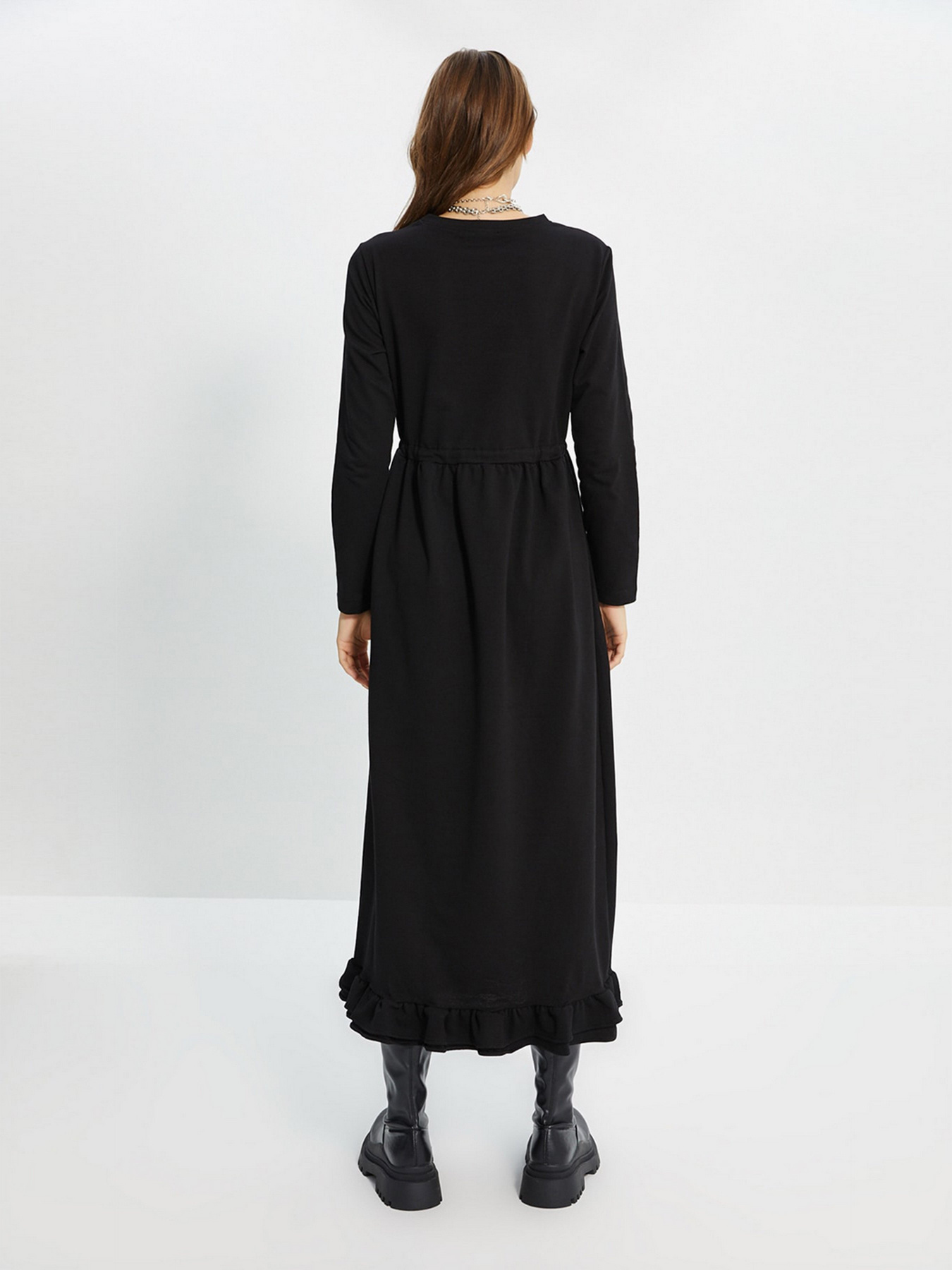 Платье макси Trendyol модель TCTAW22EB0024/Siyah Фото