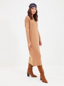 Сукня міді Trendyol модель TCTAW22EL0038/Camel Фото