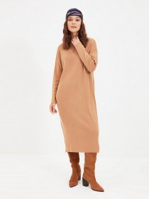Сукня міді Trendyol модель TCTAW22EL0038/Camel Фото