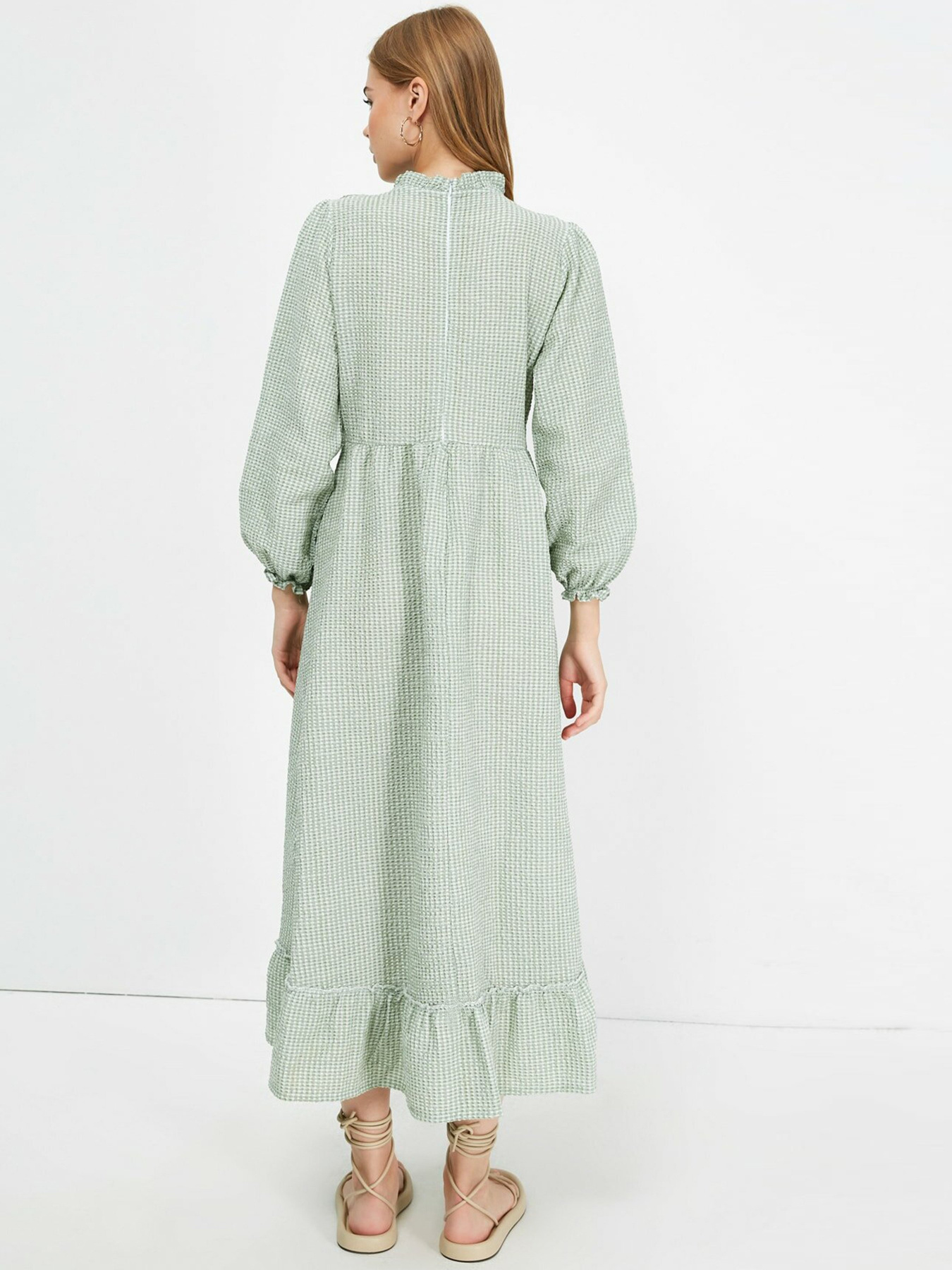 Платье макси Trendyol модель TCTSS21EB0028/Yesil Фото