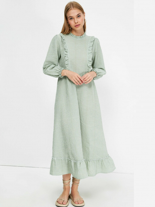 Платье макси Trendyol модель TCTSS21EB0028/Yesil Фото