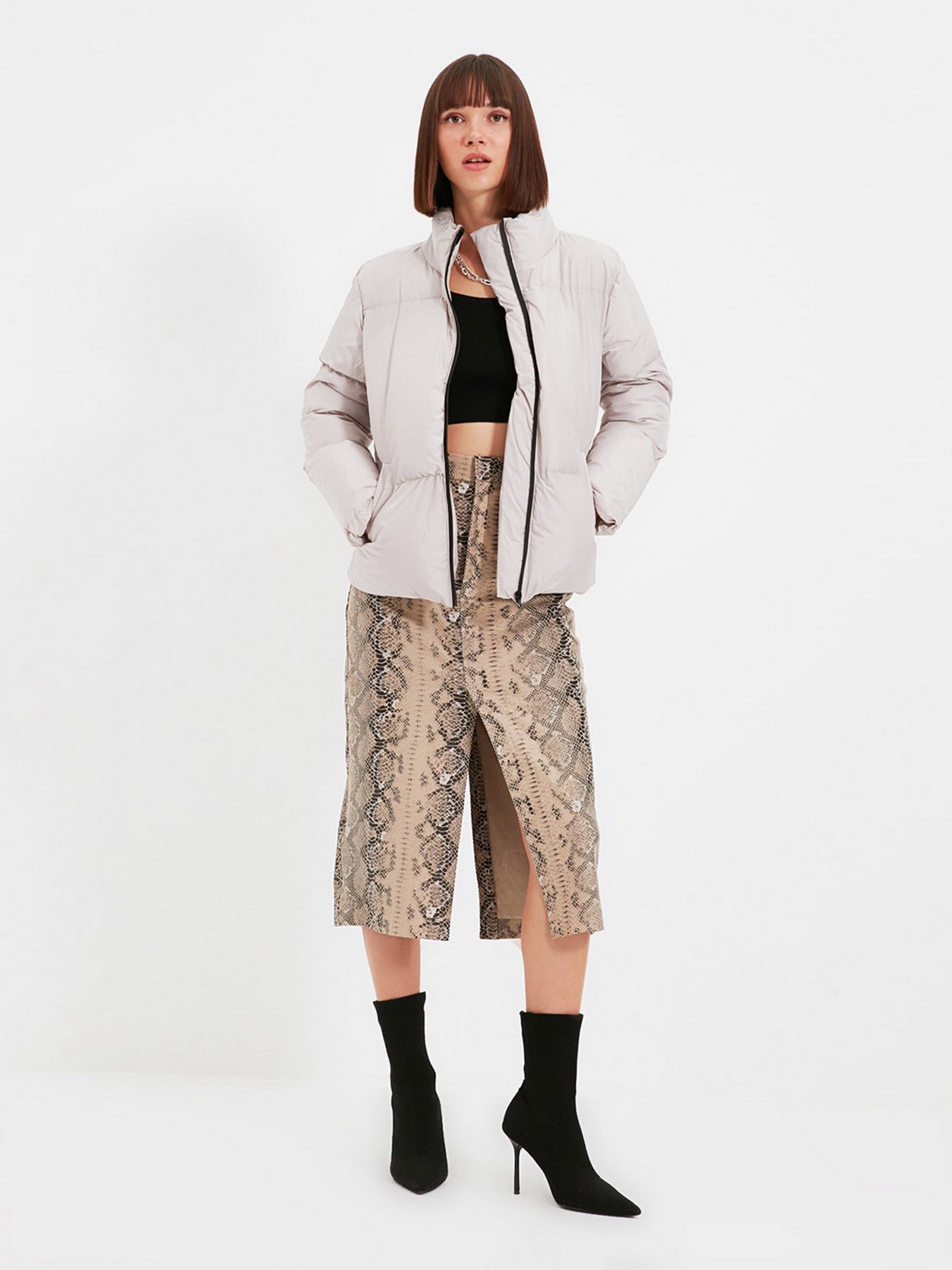 Демісезонна куртка Trendyol модель TWOAW22MO0108/Vizon Фото