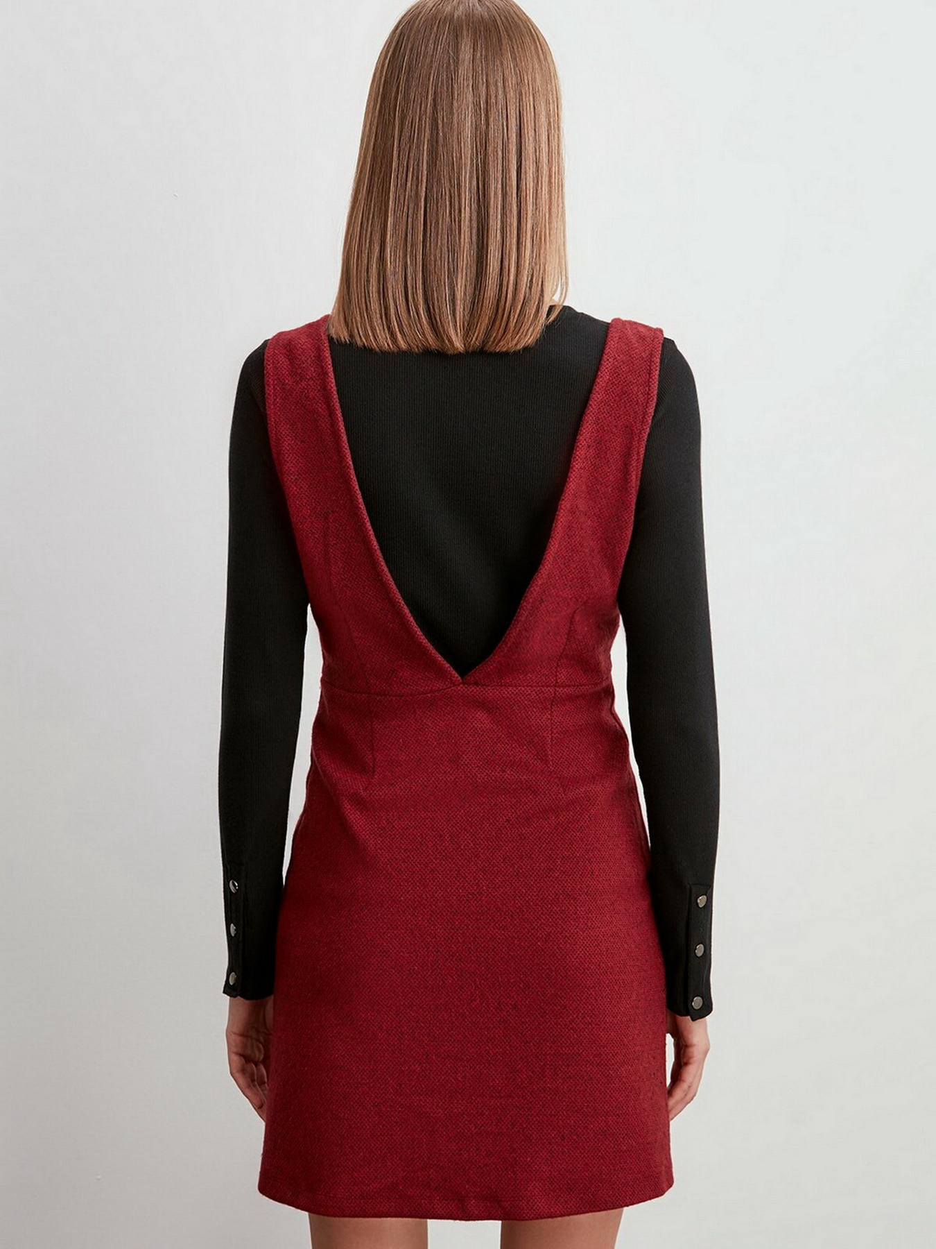 Платье мини Trendyol модель TWOAW20EL2099/Bordo Фото