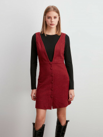 Платье мини Trendyol модель TWOAW20EL2099/Bordo Фото