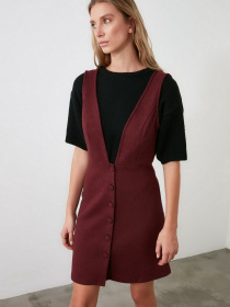 Сукня міні Trendyol модель TWOAW20EL2099/Bordo Сукня міні Trendyol модель TWOAW20EL2099/Bordo Фото