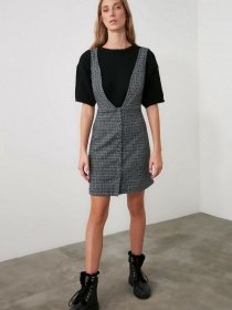 Платье мини Trendyol модель TWOAW20EL2099/Cok Renkli Фото