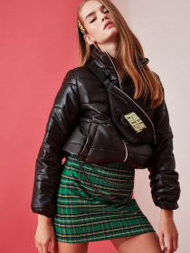 Шкіряна куртка Trendyol модель TWOAW20MO0088/Siyah Фото