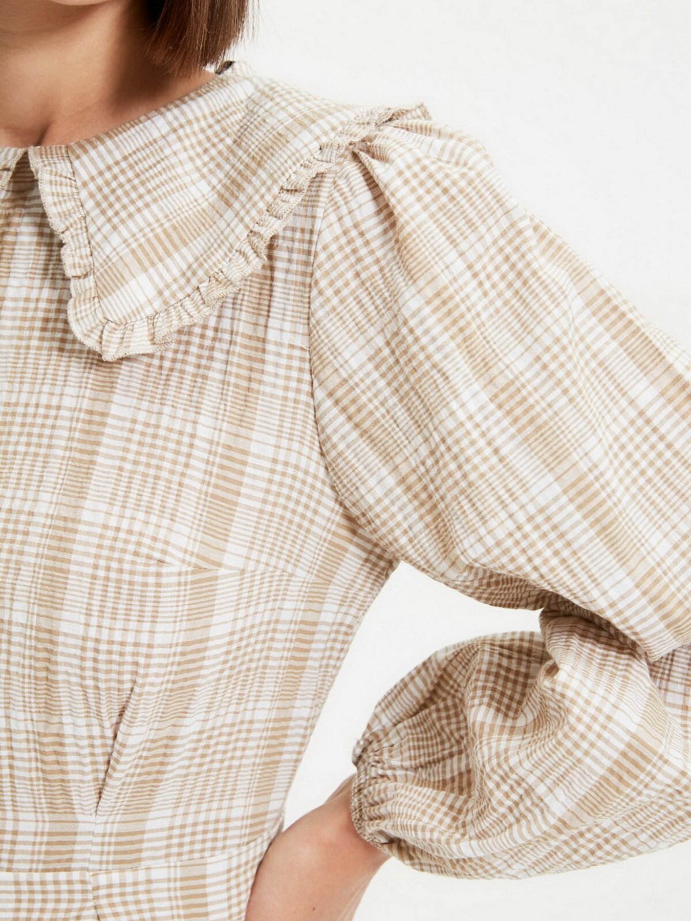 Платье мини Trendyol модель TWOAW22EL0376/Camel Фото