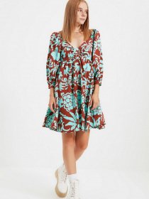 Платье мини Trendyol модель TWOAW22EL0444/Cok Renkli Платье мини Trendyol модель TWOAW22EL0444/Cok Renkli Фото