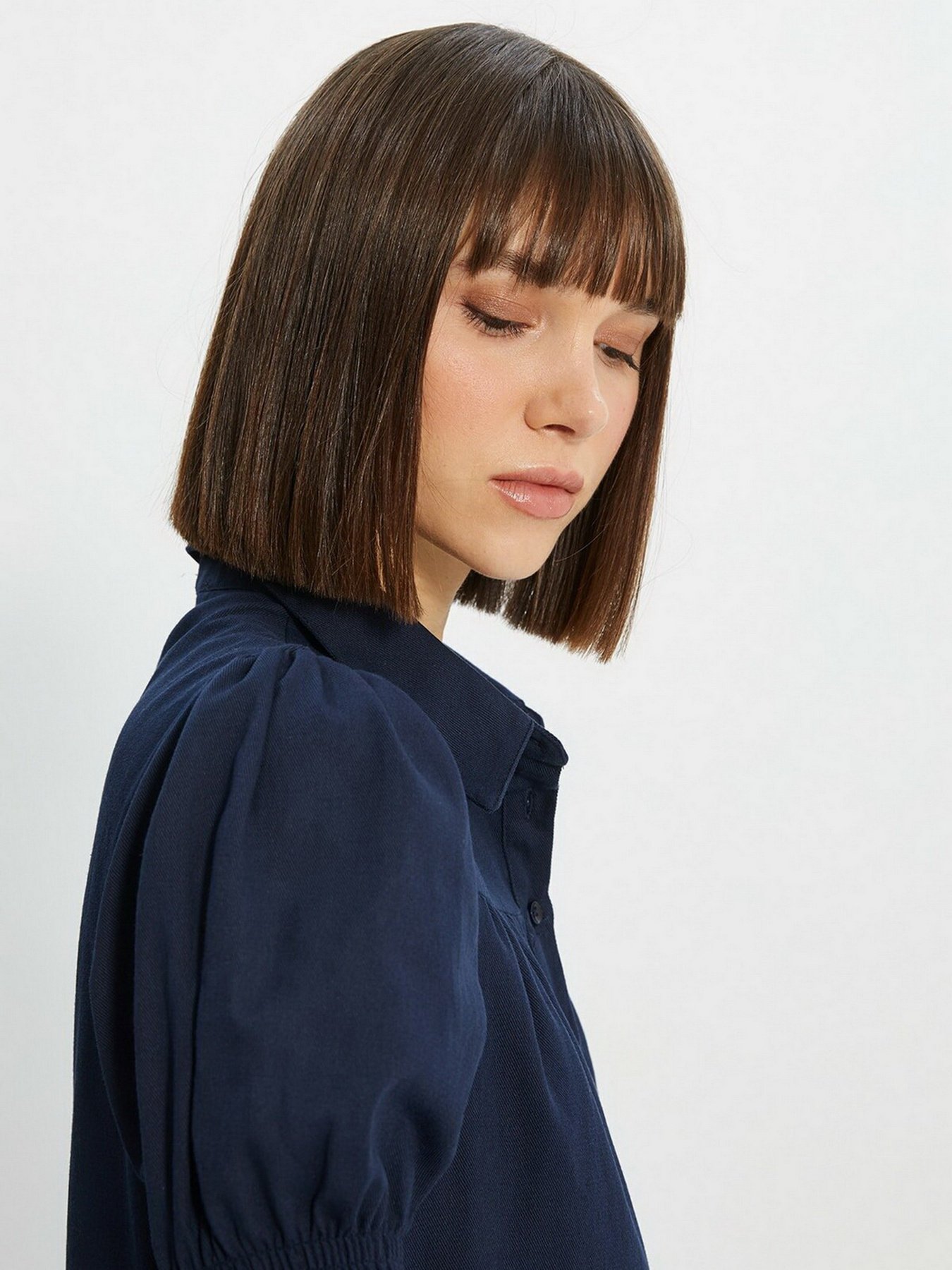 Платье мини Trendyol модель TWOAW22EL0497/Lacivert Фото