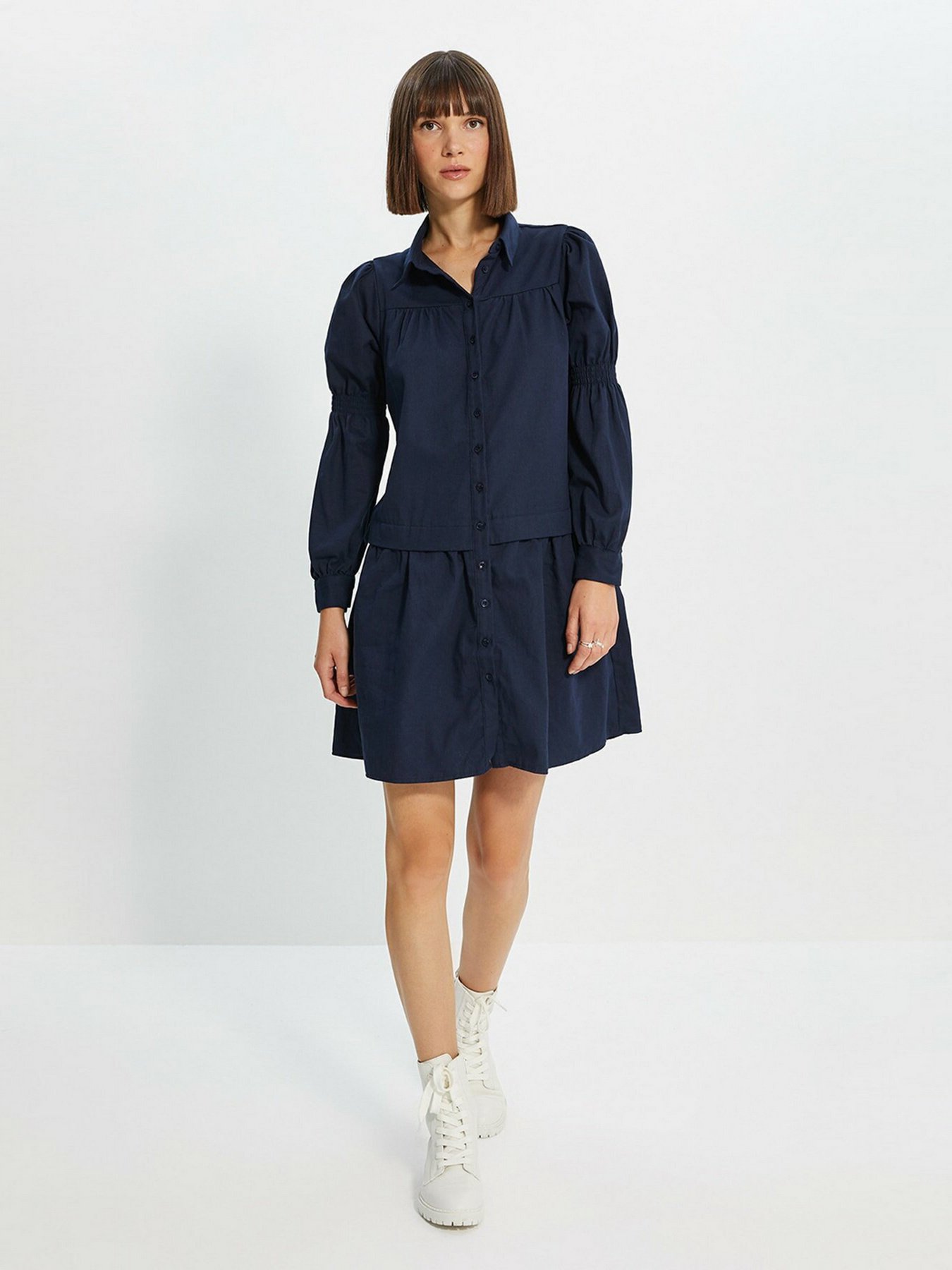 Платье мини Trendyol модель TWOAW22EL0497/Lacivert Фото