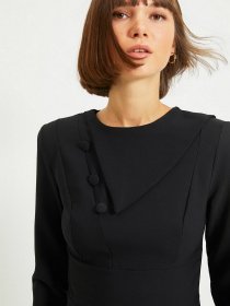 Платье мини Trendyol модель TWOAW22EL0565/Siyah Фото