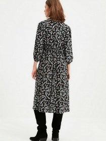 Платье миди Trendyol модель TWOAW22EL0828/Siyah Фото