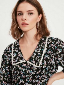 Платье миди Trendyol модель TWOAW22EL0828/Siyah Фото