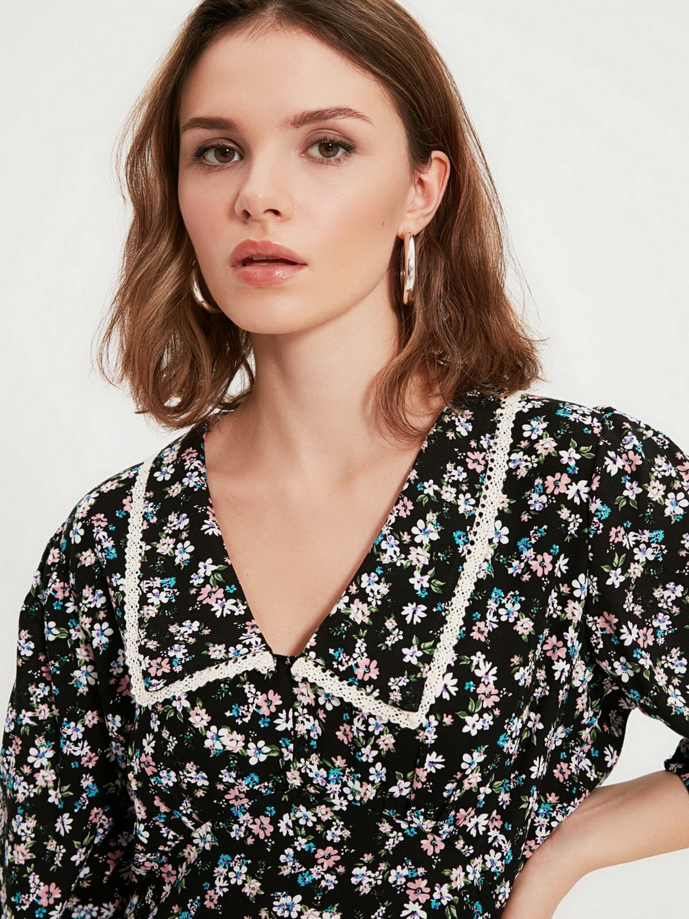 Сукня міді Trendyol модель TWOAW22EL0828/Siyah Сукня міді Trendyol модель TWOAW22EL0828/Siyah Фото