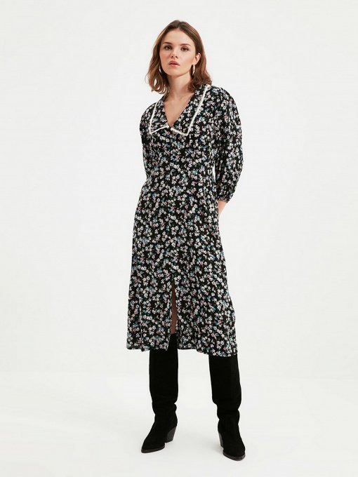 Сукня міді Trendyol модель TWOAW22EL0828/Siyah Фото